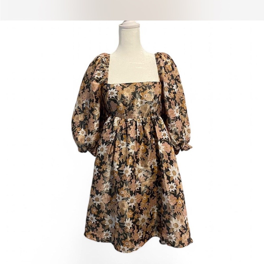 Floral Puff Sleeve Dress